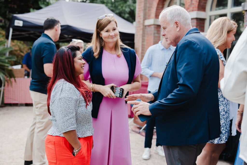 Wedding planner Knots and Nuptials at Holly and Marvin's rehearsal dinner at Ashridge House